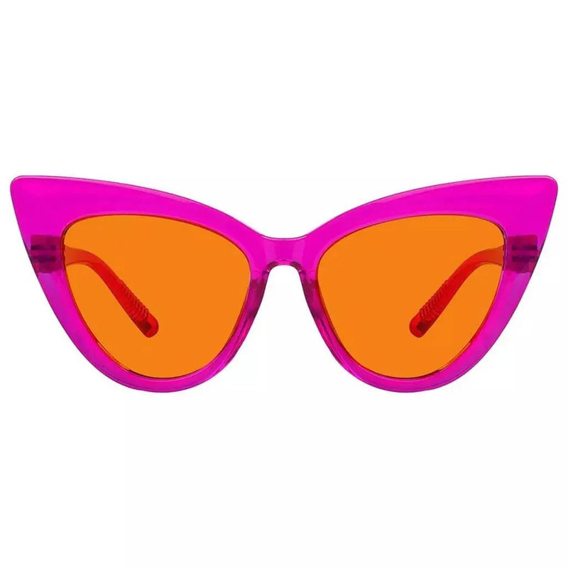 eyekeeper.com 100% Blue Light Blocking Orange Cat-eye Nighttime Glasses R2318-B98 Eyeglasses White Smoke Rose / without magnification