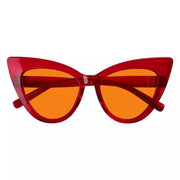 eyekeeper.com 100% Blue Light Blocking Orange Cat-eye Nighttime Glasses R2318-B98 Eyeglasses White Smoke Black / without magnification,Light Blue / without magnification,Green / without magnification,Rose / without magnification,Purple Red / without magnification,Red / without magnification