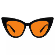 eyekeeper.com 100% Blue Light Blocking Orange Cat-eye Nighttime Glasses R2318-B98 Eyeglasses White Smoke Black / without magnification