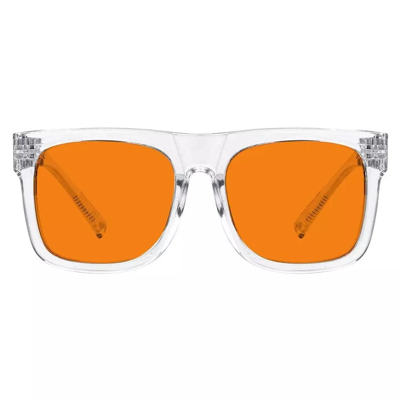 eyekeeper.com 100% Blue Light Blocking Orange Glasses Metalless Screwless Eyewear R2316-B98 Eyeglasses White Smoke Clear / without magnification