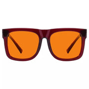 eyekeeper.com 100% Blue Light Blocking Orange Glasses Metalless Screwless Eyewear R2316-B98 Eyeglasses White Smoke Red / without magnification