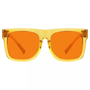 eyekeeper.com 100% Blue Light Blocking Orange Glasses Metalless Screwless Eyewear R2316-B98 Eyeglasses Dark Orange Yellow / without magnification