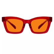 eyekeeper.com 100% Blue Light Blocking Orange Glasses Metalless Screwless R2308-B98 Eyeglasses White Smoke Red / without magnification