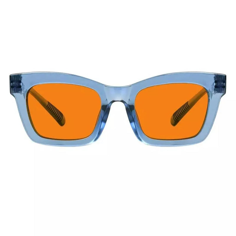 eyekeeper.com 100% Blue Light Blocking Orange Glasses Metalless Screwless R2308-B98 Eyeglasses White Smoke Light Blue / without magnification