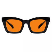 eyekeeper.com 100% Blue Light Blocking Orange Glasses Metalless Screwless R2308-B98 Eyeglasses White Smoke Black / without magnification