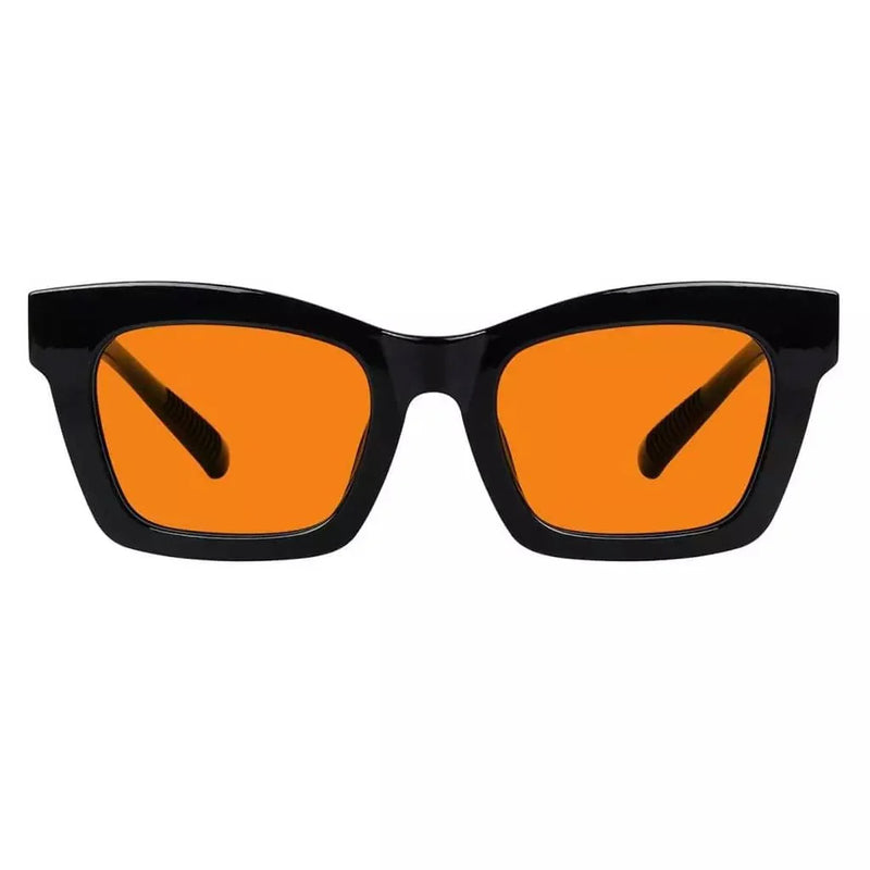 eyekeeper.com 100% Blue Light Blocking Orange Glasses Metalless Screwless R2308-B98 Eyeglasses White Smoke Black / without magnification