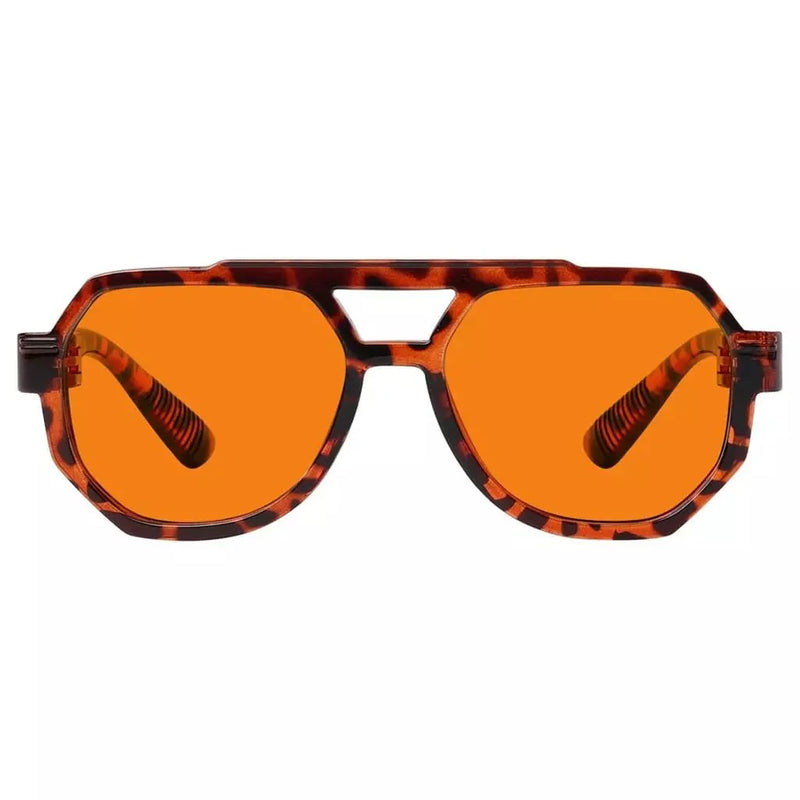 eyekeeper.com 100% Blue Light Blocking Orange Metalless Pilot Glasses NR2309-B98 Eyeglasses White Smoke Tortoise / without magnification