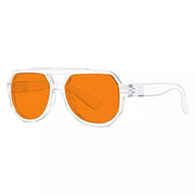 eyekeeper.com 100% Blue Light Blocking Orange Metalless Pilot Glasses NR2309-B98 Eyeglasses White Smoke Black / without magnification,Clear / without magnification,Green / without magnification,Tortoise / without magnification,Red / without magnification,Yellow / without magnification