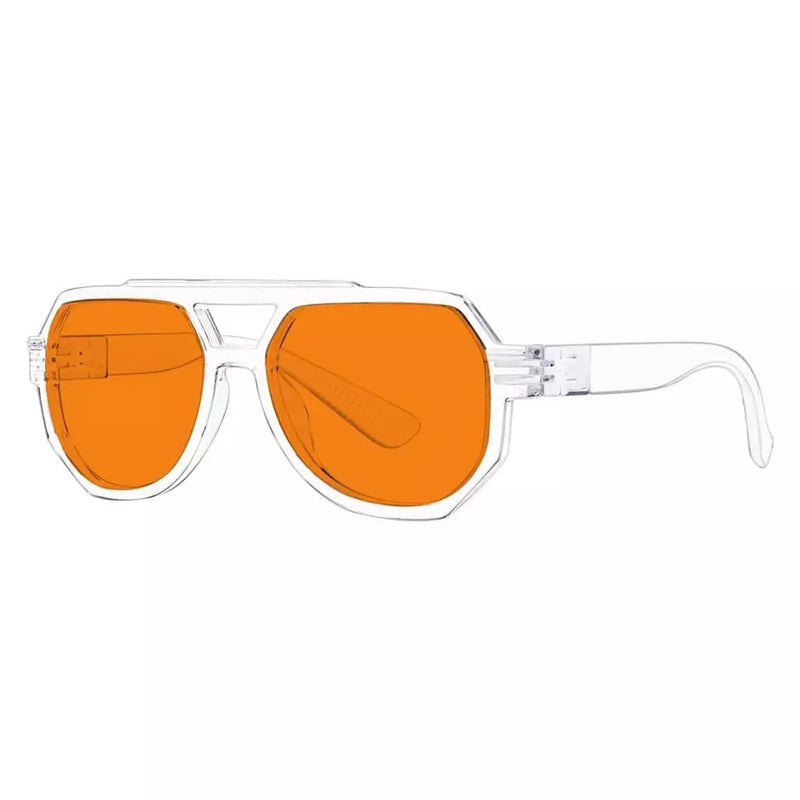 eyekeeper.com 100% Blue Light Blocking Orange Metalless Pilot Glasses NR2309-B98 Eyeglasses White Smoke Black / without magnification,Clear / without magnification,Green / without magnification,Tortoise / without magnification,Red / without magnification,Yellow / without magnification