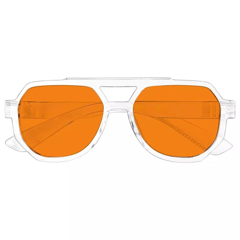 eyekeeper.com 100% Blue Light Blocking Orange Metalless Pilot Glasses NR2309-B98 Eyeglasses White Smoke Black / without magnification,Clear / without magnification,Green / without magnification,Tortoise / without magnification,Red / without magnification,Yellow / without magnification