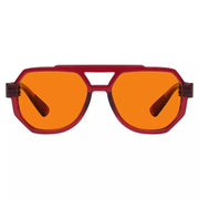 eyekeeper.com 100% Blue Light Blocking Orange Metalless Pilot Glasses NR2309-B98 Eyeglasses White Smoke Red / without magnification