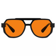 eyekeeper.com 100% Blue Light Blocking Orange Metalless Pilot Glasses NR2309-B98 Eyeglasses White Smoke Black / without magnification