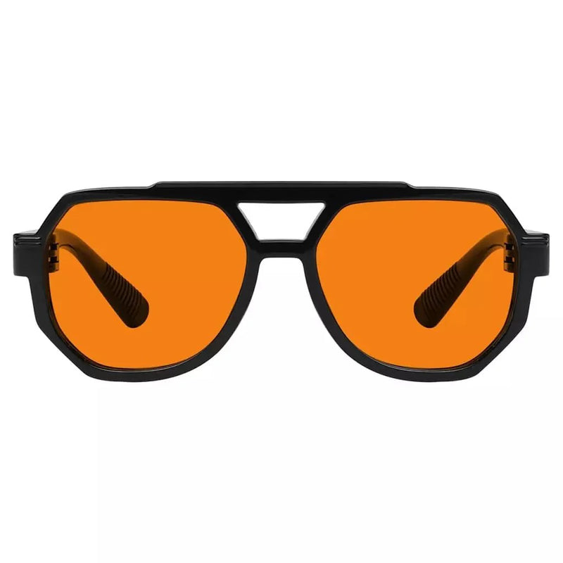 eyekeeper.com 100% Blue Light Blocking Orange Metalless Pilot Glasses NR2309-B98 Eyeglasses White Smoke Black / without magnification