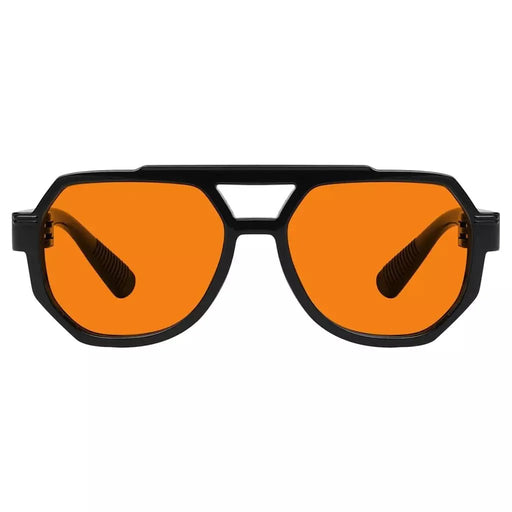 eyekeeper.com 100% Blue Light Blocking Orange Metalless Pilot Glasses NR2309-B98 Eyeglasses White Smoke Black / without magnification