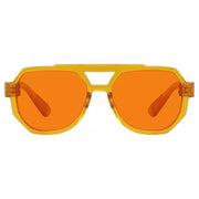 eyekeeper.com 100% Blue Light Blocking Orange Metalless Pilot Glasses NR2309-B98 Eyeglasses Dark Orange Yellow / without magnification