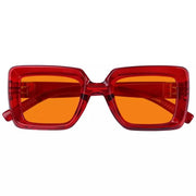 eyekeeper.com 100% Blue Light Blocking Orange Thick Frame Screwless Eyewear NR2101-B98 Eyeglasses White Smoke Black / without magnification,Brown / without magnification,Green / without magnification,Purple / without magnification,Red / without magnification,Rose / without magnification
