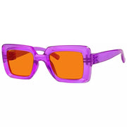 eyekeeper.com 100% Blue Light Blocking Orange Thick Frame Screwless Eyewear NR2101-B98 Eyeglasses White Smoke Black / without magnification,Brown / without magnification,Green / without magnification,Purple / without magnification,Red / without magnification,Rose / without magnification