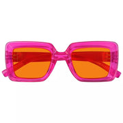 eyekeeper.com 100% Blue Light Blocking Orange Thick Frame Screwless Eyewear NR2101-B98 Eyeglasses White Smoke Black / without magnification,Brown / without magnification,Green / without magnification,Purple / without magnification,Red / without magnification,Rose / without magnification