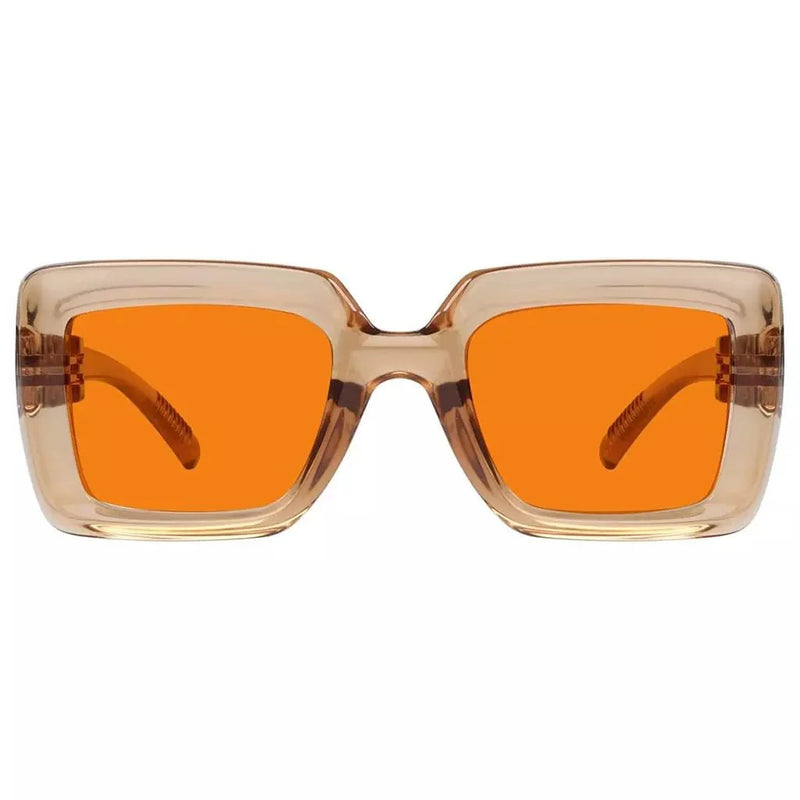 eyekeeper.com 100% Blue Light Blocking Orange Thick Frame Screwless Eyewear NR2101-B98 Eyeglasses White Smoke Black / without magnification,Brown / without magnification,Green / without magnification,Purple / without magnification,Red / without magnification,Rose / without magnification