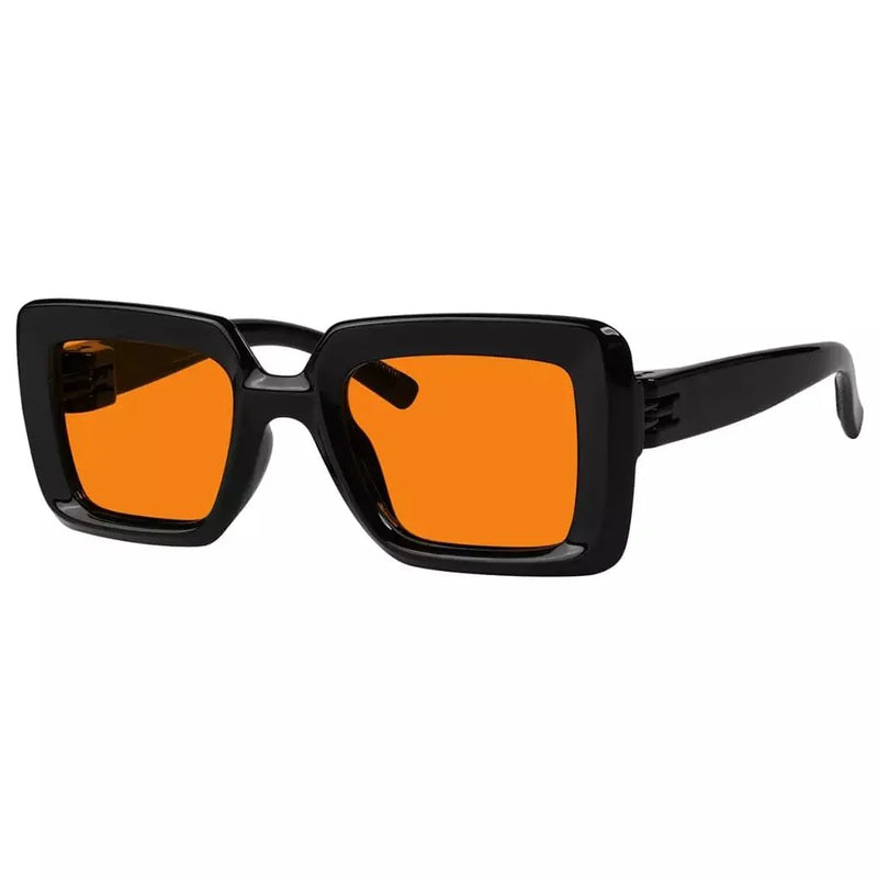eyekeeper.com 100% Blue Light Blocking Orange Thick Frame Screwless Eyewear NR2101-B98 Eyeglasses White Smoke Black / without magnification,Brown / without magnification,Green / without magnification,Purple / without magnification,Red / without magnification,Rose / without magnification