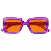 eyekeeper.com 100% Blue Light Blocking Orange Thick Frame Screwless Eyewear NR2101-B98 Eyeglasses White Smoke Black / without magnification,Brown / without magnification,Green / without magnification,Purple / without magnification,Red / without magnification,Rose / without magnification