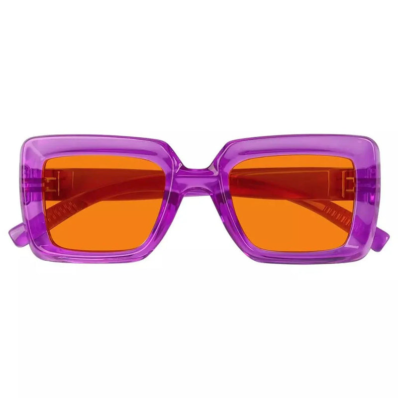 eyekeeper.com 100% Blue Light Blocking Orange Thick Frame Screwless Eyewear NR2101-B98 Eyeglasses White Smoke Black / without magnification,Brown / without magnification,Green / without magnification,Purple / without magnification,Red / without magnification,Rose / without magnification