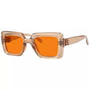 eyekeeper.com 100% Blue Light Blocking Orange Thick Frame Screwless Eyewear NR2101-B98 Eyeglasses White Smoke Black / without magnification,Brown / without magnification,Green / without magnification,Purple / without magnification,Red / without magnification,Rose / without magnification