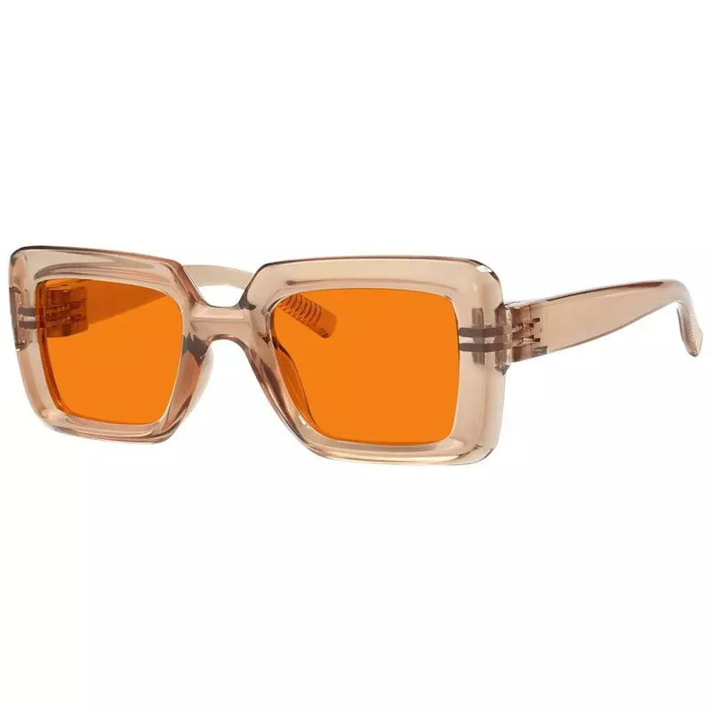 eyekeeper.com 100% Blue Light Blocking Orange Thick Frame Screwless Eyewear NR2101-B98 Eyeglasses White Smoke Black / without magnification,Brown / without magnification,Green / without magnification,Purple / without magnification,Red / without magnification,Rose / without magnification