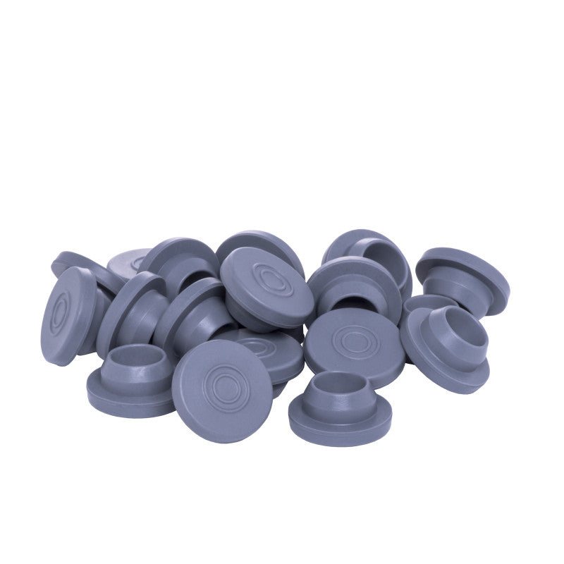 Kimble 20mm Snap-On* (S-O) Chlorobutyl Vial Stopper, Gray (Pack of 1,000) Medical Supplies White Smoke