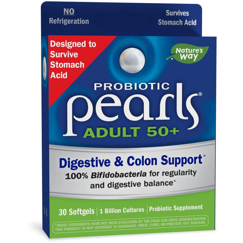 Enzymatic Therapy Enzymatic Therapy Probiotic Pearls Adult 50 Medicine Cabinets Yellow Green