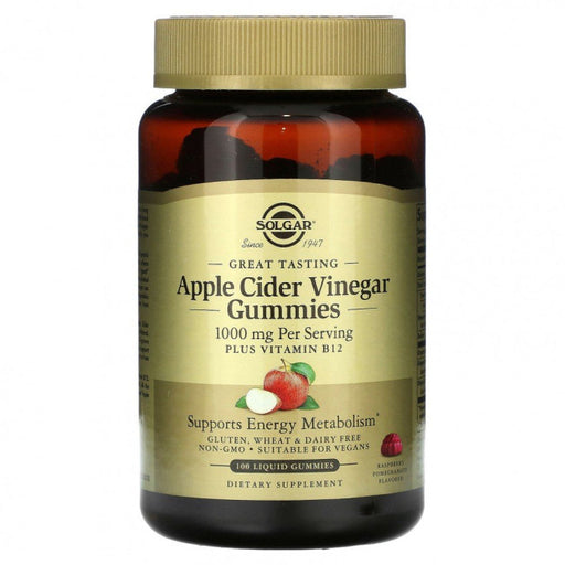 Solgar Solgar Apple Cider Vinegar Gummies 500 Mg Raspberry Pomegranate Vinegar Dark Khaki