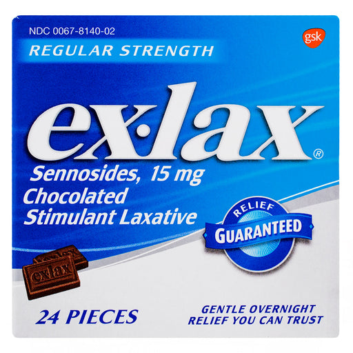 Ex-Lax Ex-Lax Stimulant Laxative 15Mg Chocolate 24Ct Health & Beauty Lavender