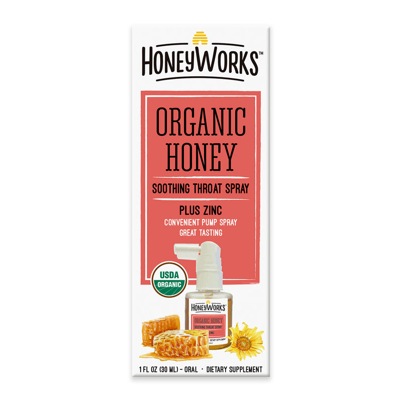 Honey Works Honey Works Kids Soothing Throat Spray Plus Zinc (1 Oz / 30 mL) Honey White Smoke