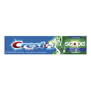 0 Crest Complete Whitening And Scope Toothpaste Pack Of 2, Minty Fresh, 5.4 Oz Scopes Steel Blue