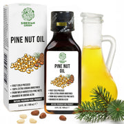 SiberianGreen.com Extra Virgin Siberian Pine Nut Oil – 100% Pure & Cold Pressed Cooking Oils White Smoke