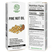 SiberianGreen.com Extra Virgin Siberian Pine Nut Oil – 100% Pure & Cold Pressed Cooking Oils White Smoke