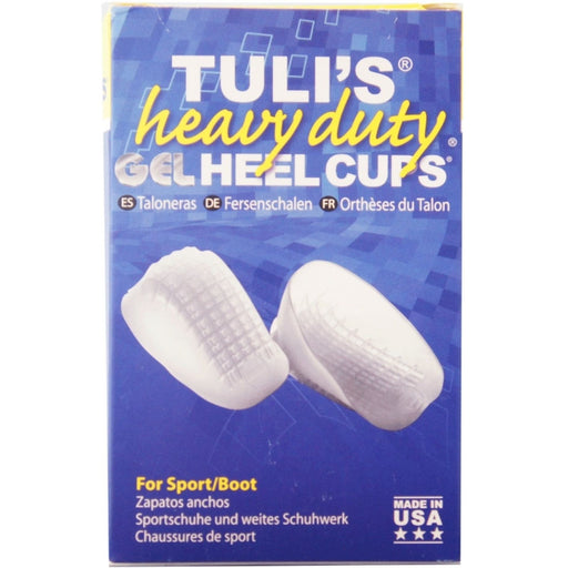 TuliS TuliS Gel Heel Cup Heavy Duty, Large Size, Over 175 Lbs, 1 Pair Gel Heel Pads Dark Slate Blue
