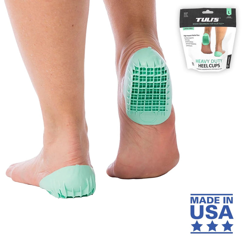 Tuli's Tuli's  Heel Cups Heavy Duty Health & Beauty White Smoke