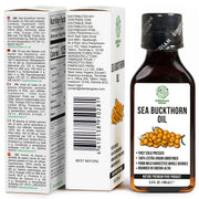 SiberianGreen.com Siberian Sea Buckthorn Oil | 100% Extra Virgin Cold Pressed | 100ml Cooking Oils White Smoke