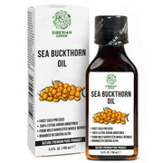 SiberianGreen.com Siberian Sea Buckthorn Oil | 100% Extra Virgin Cold Pressed | 100ml Cooking Oils White Smoke