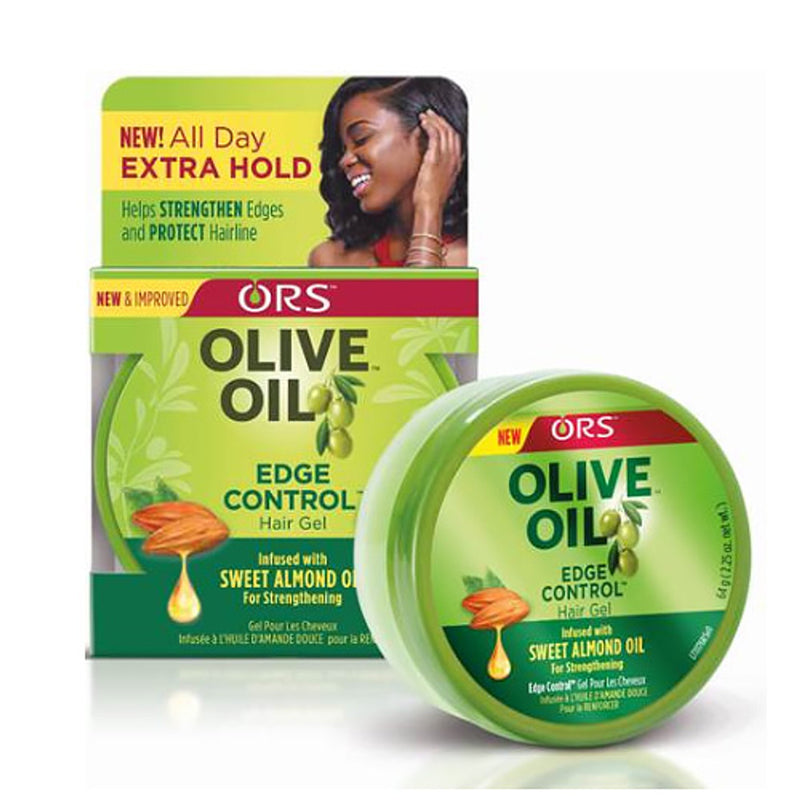 ORS ORS Organic Root Stimulator Olive Oil Edge Control Hair Gel 2.25 Oz Health & Beauty White Smoke