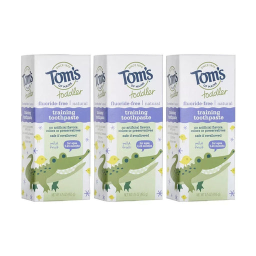 Tom's of Maine Tom's of Maine Toothpaste - Toddler Training - Natural - Fluoride Free - Mild Fruit - 1.75 Oz - Case 6 Toothpaste Lavender