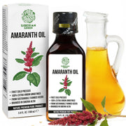 SiberianGreen.com Amaranth Seed Oil 100 ml - Extra Virgin, Cold-Pressed, Premium Quality Cooking Oils White Smoke