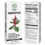 SiberianGreen.com Amaranth Seed Oil 100 ml - Extra Virgin, Cold-Pressed, Premium Quality Cooking Oils White Smoke