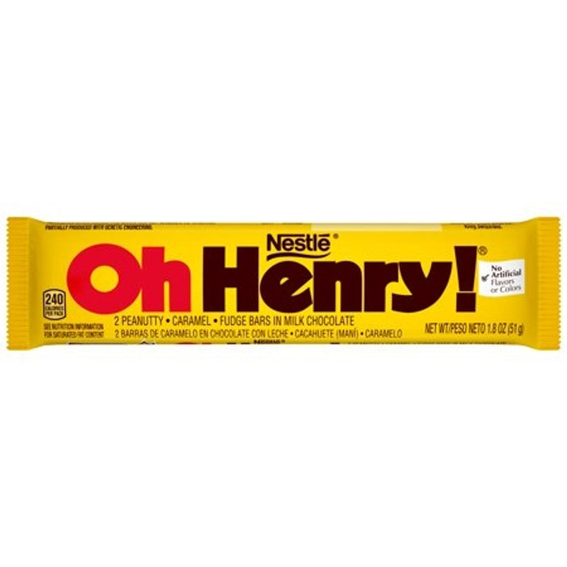 Oh Henry Oh Henry Candy Bar 1.8 Oz. Wrapper Candy & Chocolate Black