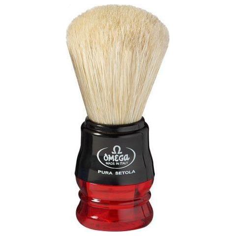 Omega Omega S-Brush Model 100% Synthetic Multi Color #10077 Shaving Brush Wheat