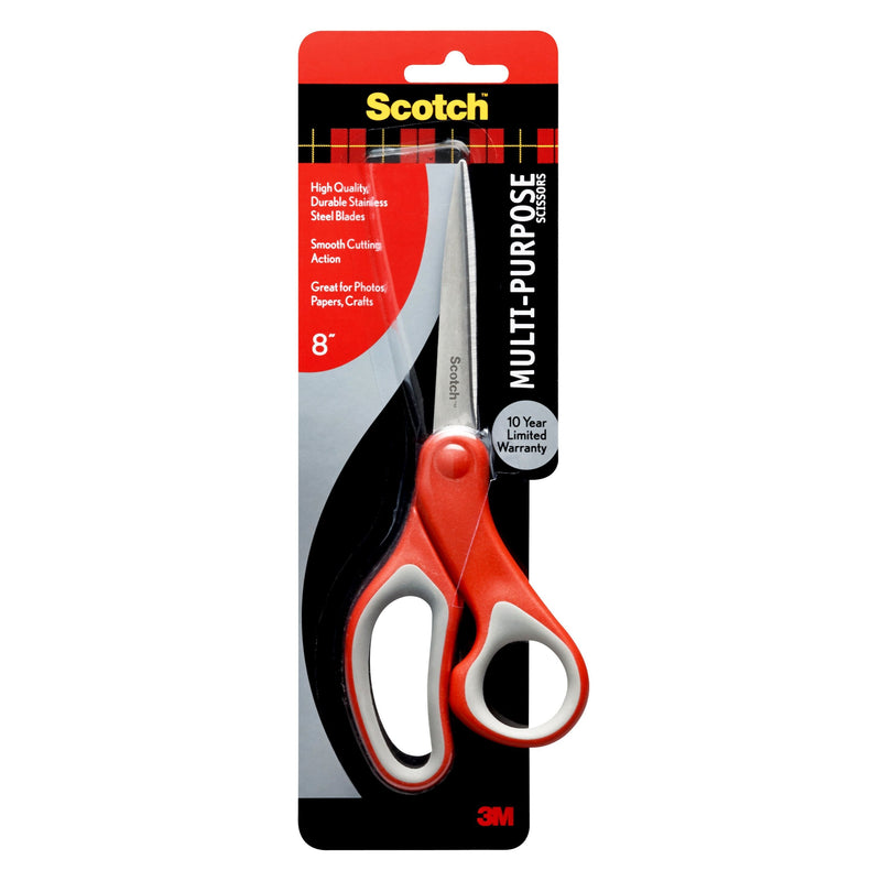 Scotch Scotch Scissors, Multi Purpose, 8 Inches Craft & Office Scissors Black