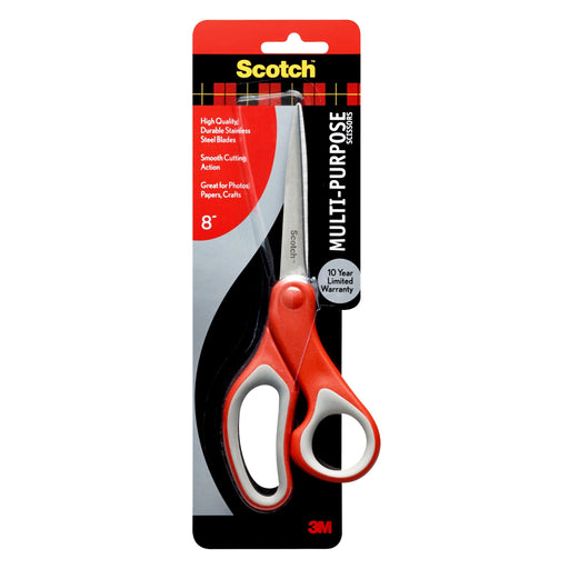 Scotch Scotch Scissors, Multi Purpose, 8 Inches Craft & Office Scissors Black
