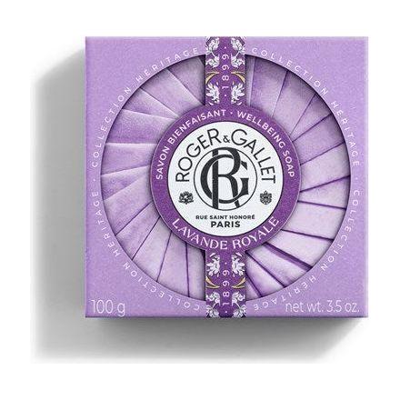 Roger & Gallet Roger & Gallet Lavande Royale Wellbeing Soap 3.5oz Wellbeing Soap Dark Gray
