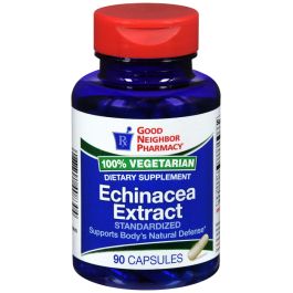 Good Neighbor Pharmacy GNP Echinacea Extract Immune Support Capsules (90 Count) Vitamins & Supplements White Smoke